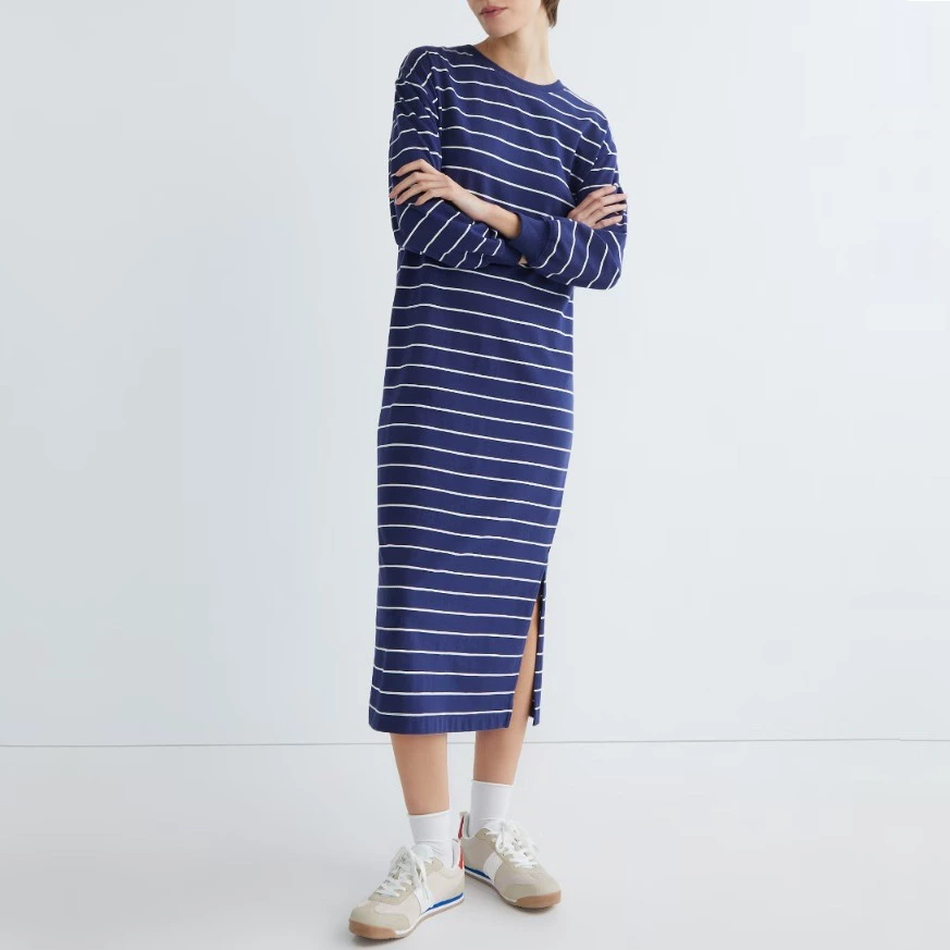 Unit Vestido de mujer punto rayas marineras