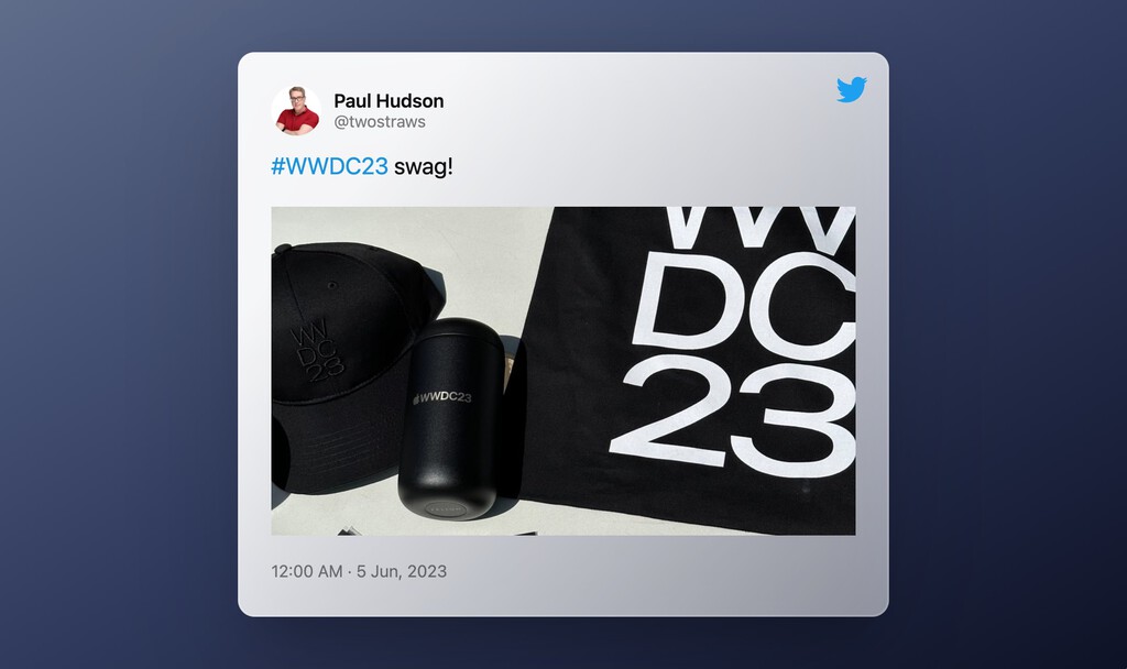 Este es el exclusivo pack de bienvenida del WWDC23: pines, gorras y otras futuras piezas de coleccionista