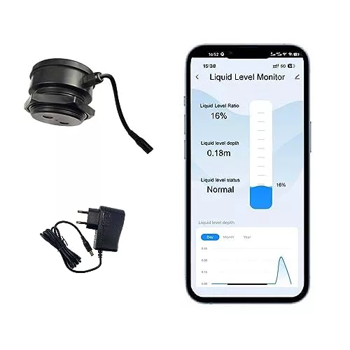 EPTTECH Smart TLC 2206 WiFi Tank Monitor Indicador de Nivel de líquido Controlador de Nivel Sensor de Nivel de Agua Remoto Tuya Detector de Nivel de líquido Inteligente