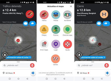 Waze の目玉機能はコミュニティ通知です