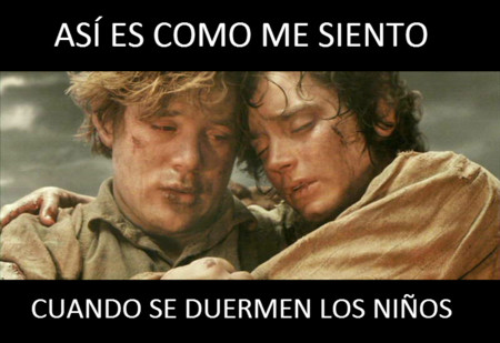 Cuando consigues que se duerman y ya no puedes ni con tu alma