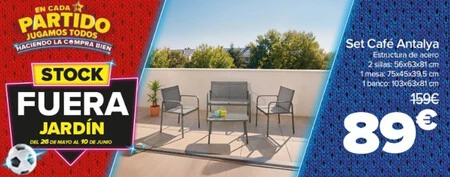 Folleto Carrefour Conjunto De Muebles Rebajado