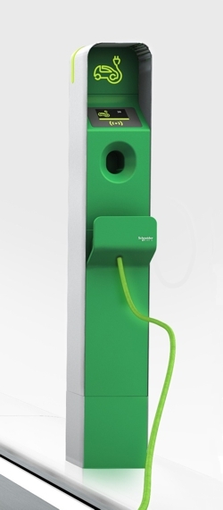 Poste de recarga rápida Camaleón Renault-Schneider