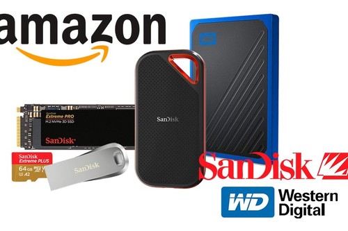 Ofertas de la semana en almacenamiento SSD, flash y MicroSDXC de SanDisk y Western Digital en Amazon