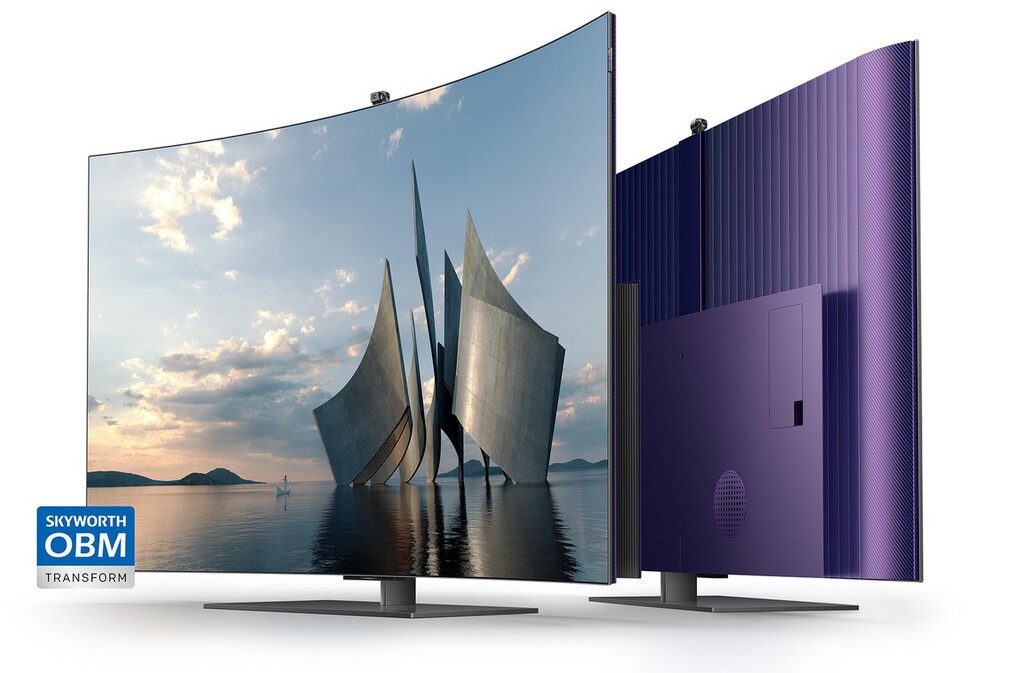 SKYWORTH lanza el W82, un televisor OLED que muestra cómo deberían haber sido desde un principio las pantallas curvas
