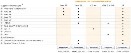 NetBeans - Elegir las opciones del IDE