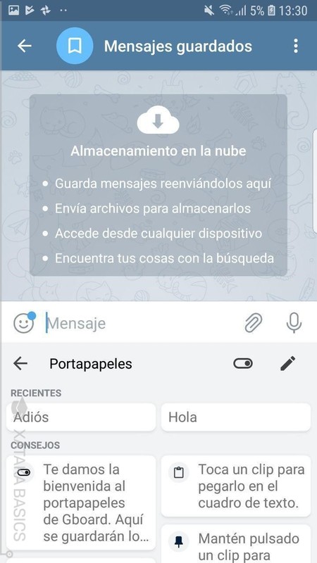 Portapapeles Gboard