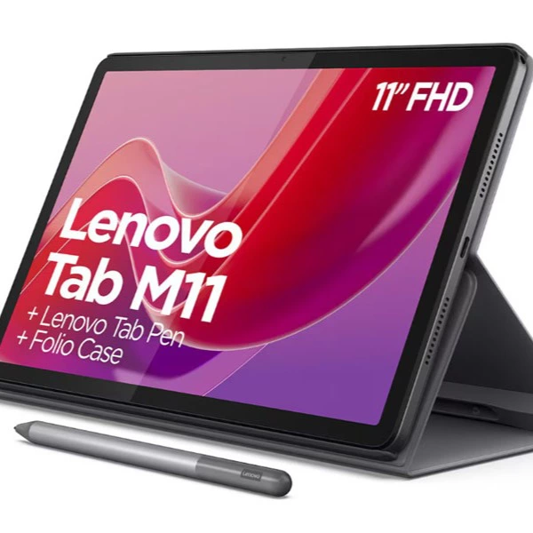 Tablet - Lenovo Tab M11, Gris, 128GB, WiFi, 11" WUXGA, 8GB RAM, MediaTek Helio G88, Android, Incluye Lápiz y Funda