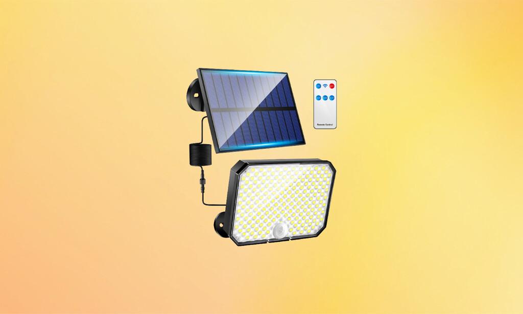 Con tres modos de iluminación y control remoto, esta es la luz solar LED más vendida en Amazon 