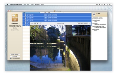 The Archive Browser, la versión vitaminada de The Unarchiver
