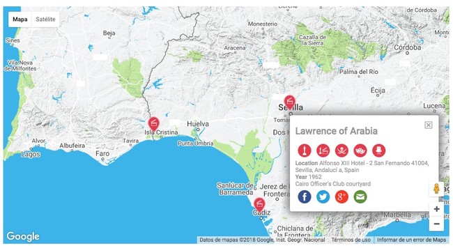 Mapa Cine Localizaciones