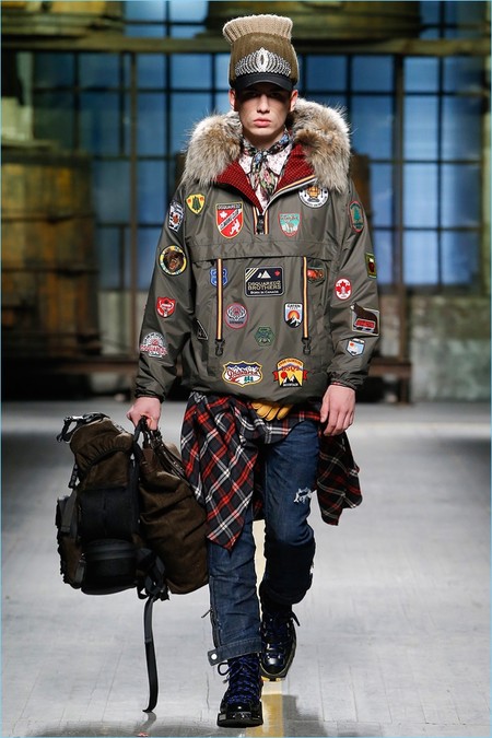 DSQUARED2 nos muestra su lado más "glunge" en el desfile FW2017