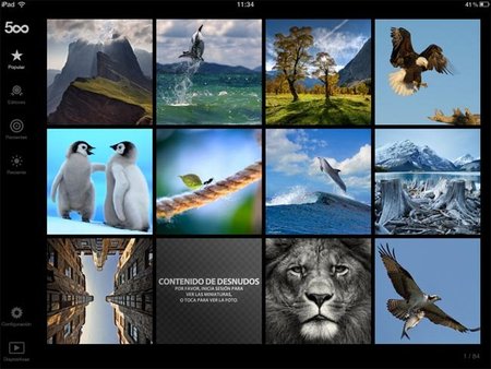 500px saca su aplicación para iPad, y la verdad es que se ve fantástica