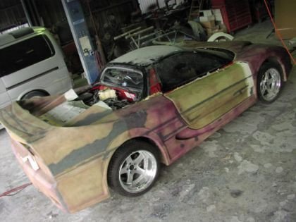 Honda NSX convertido en Ferrari F50