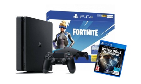 La PS4 Slim de 500 GB, con contenido para Fornite y Watch Dogs Complete Edition, te sale en eBay por sólo 204,90 euros gracias al cupón PARATODO5