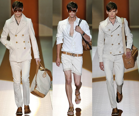 Blanco y camel mix para la Primavera 2011 (I)