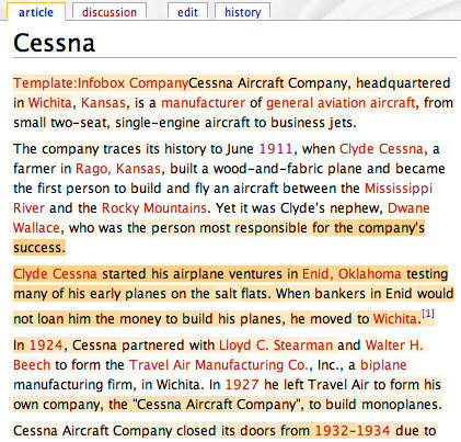 Calculando la confianza de cada parte de la Wikipedia