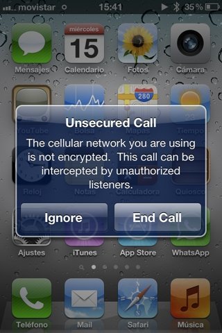 iOS 5 incorpora alertas de llamadas no seguras