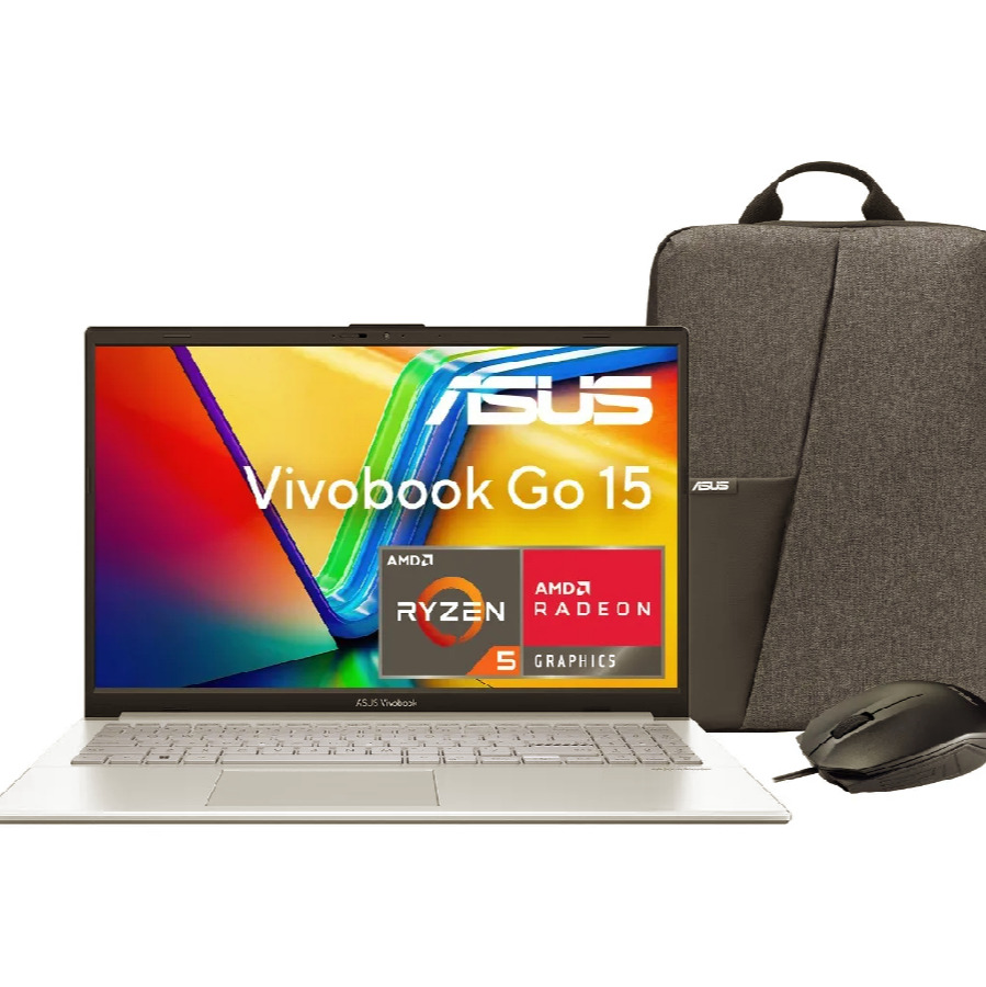 Laptop Asus Vivobook Go 15 R5 16gb 512gb + Mochila + Mouse