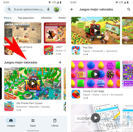 Juegos Más Valorados