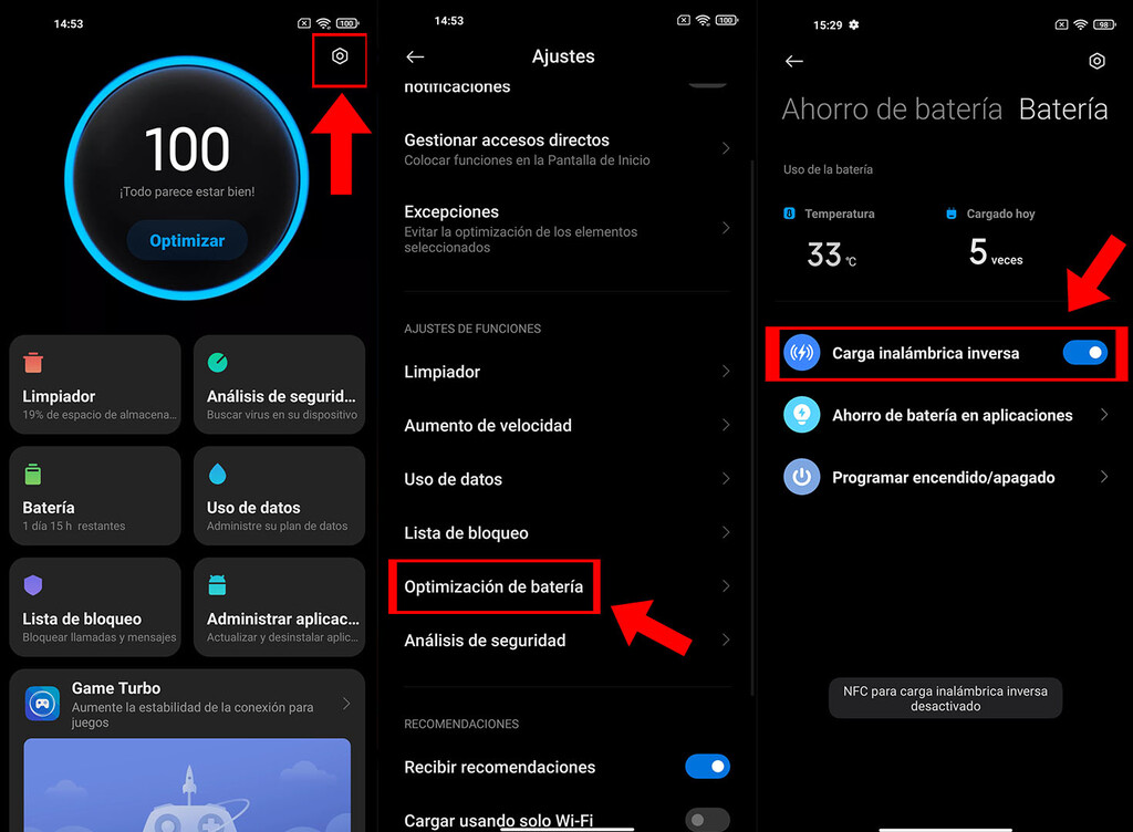 Activar Carga Inalámbrica Poco X3 Pro www.mundoxiaomi.com