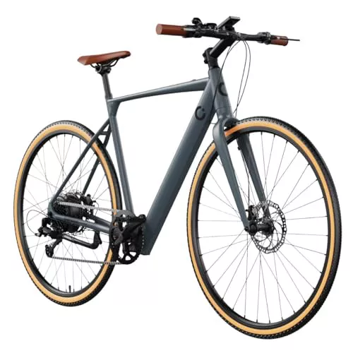 Cecotec Bicicleta Eléctrica Urbana Sprint Silver 28". Autonomía 70km, Batería 360Wh