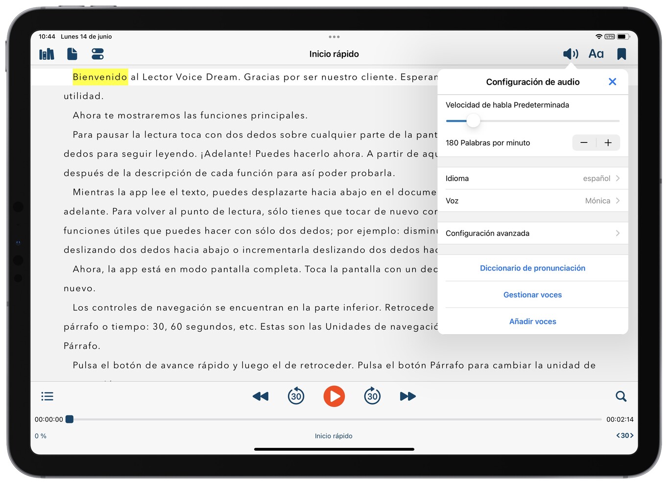 Voice Dream Reader la app con la que leer todos nuestros textos de