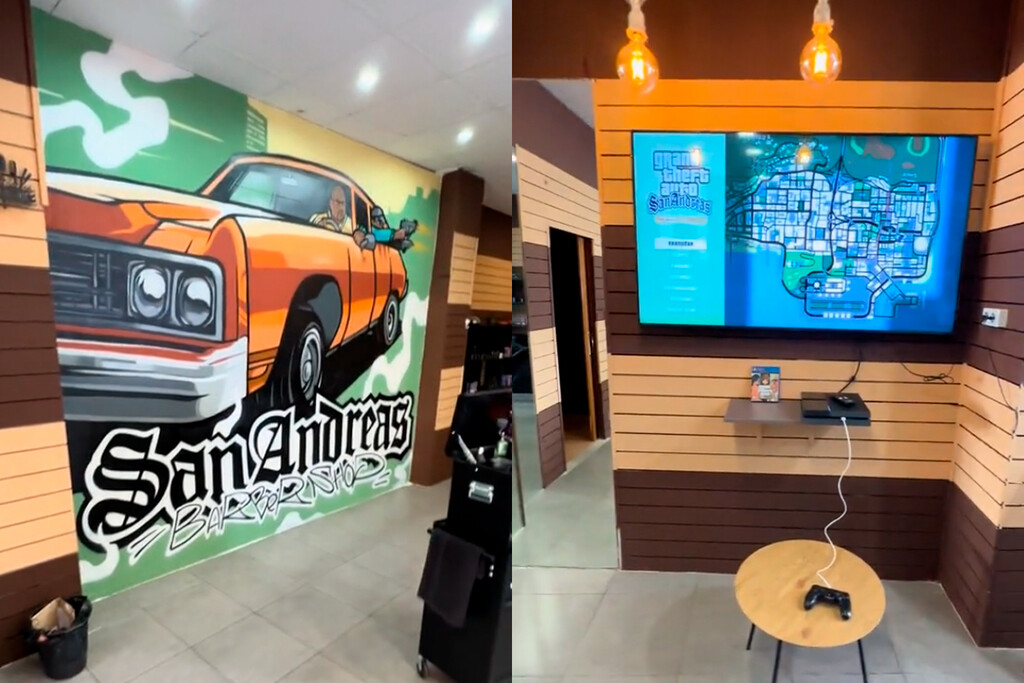 Esta peluquería ambientada en GTA San Andreas es una realidad y se siente como estar dentro del mundo abierto de Rockstar. Noticias en tiempo real