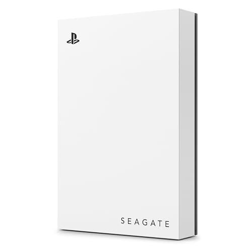 Seagate Game Drive PS4/PS5 2 TB disco duro externo portátil, 2,5 pulgadas, USB 3.0, blanco, LED azul, incl. 2 semanas Playstation+, STLV2000202