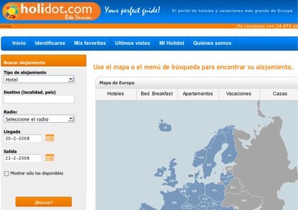 Holidot, buscador de hoteles y vacaciones en Europa