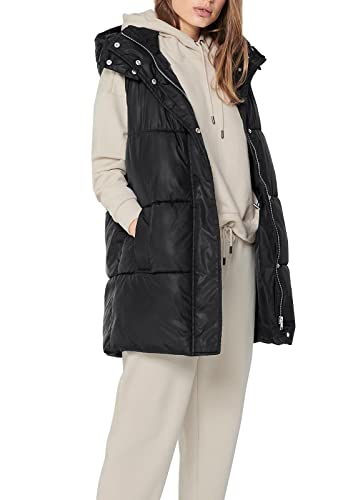 Only Onldemy Otw Noos-Abrigo Acolchado Chaqueta, Negro, L para Mujer