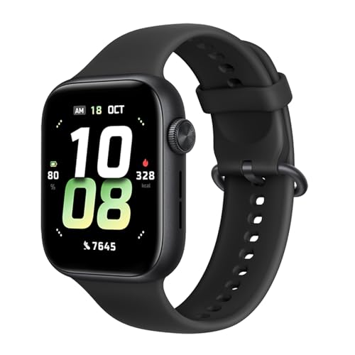 HONOR Watch 5 Smartwatch GPS Watch, 1.85” AMOLED Display Smart Watch Hombre Mujer, 15 Días de Duración de Batería, 5ATM y IP68, Reloj Inteligente para Android, Negro
