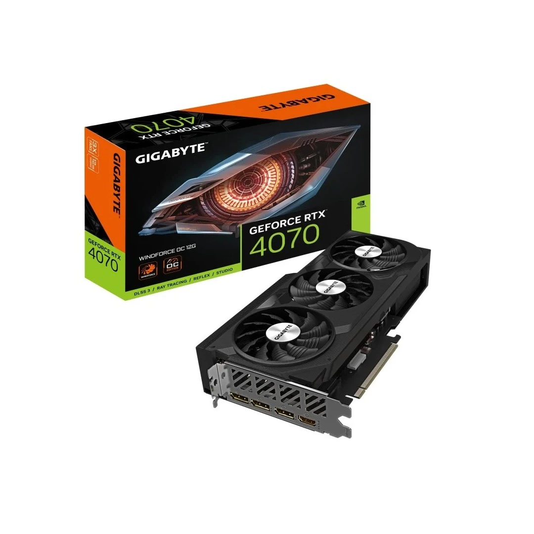 Gigabyte GeForce RTX 4070 Windforce OC 12 GB GDDR6X DLSS3
