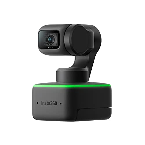 Insta360 Link - PTZ 4K Cámara Web con Sensor de 1/2", Seguimiento de IA, Control por Gestos, HDR, micrófonos con cancelación de Ruido, Modos Especiales, para portátil, videoconferencias, transmisión