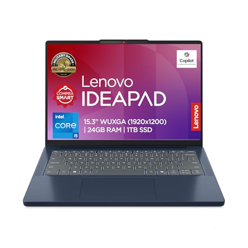 Lenovo Laptop Ideapad Slim 3|15,3" WUXGA |Intel Core i5| 24GB RAM 1TB SSD | Azul