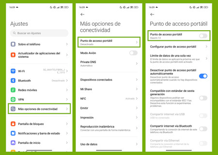 Android compartir Internet Xiaomi HyperOS