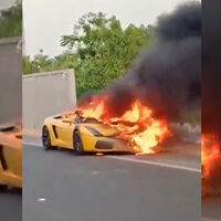 "O me das mi comisión o te quemo el coche". Una pelea entre dos compraventas acaba con barbacoa de Lamborghini Gallardo