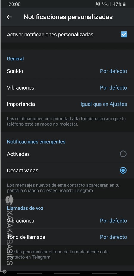 Notificaciones Personalizadas