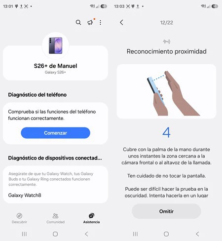 Reconocimiento proximidad