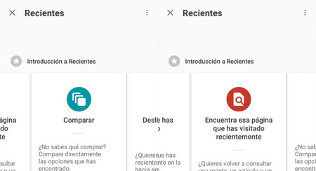 Revisa lo que has buscado últimamente con la nueva ventana Recientes de la aplicación de Google