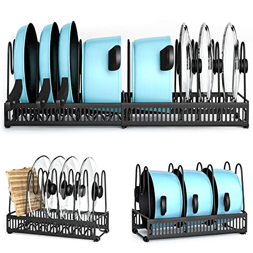Liesun Organizador de 10 niveles para ollas y sartenes