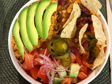 El Bol tex-Mex, plato intocable de A Porta Verde (Santiago de Compostela).