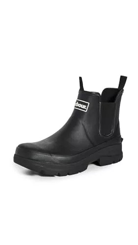 Barbour Hombre Botas De Agua Nimbus, Black, 43 EU