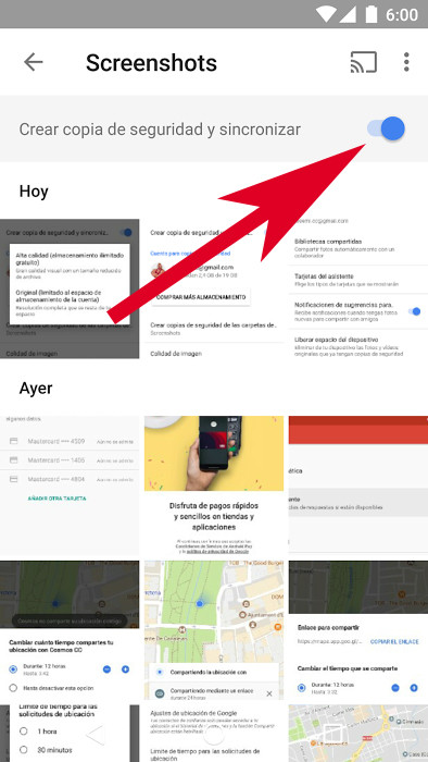 Cómo liberar espacio en tu Android subiendo tus fotos a la nube