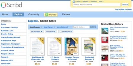 Scribd implementa un sistema de pagos