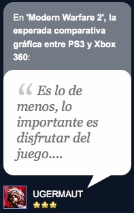 Otra novedad en VidaExtra: el comentario más valorado