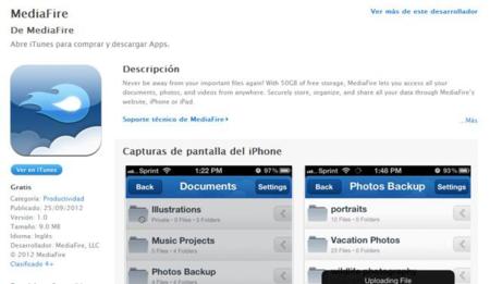 La aplicación oficial de Mediafire llega a iOS