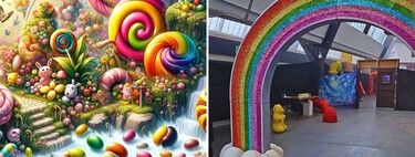 Expectativas: una visita mágica a la fábrica de chocolate de Willy Wonka anunciada con imágenes de IA. Realidad: pagar 40 euros por un almacén cutre, dos chuches contadas y niños llorando