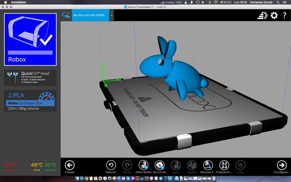Imprimante 3D CEL Robox - Occasion Bon état - Pour Pièces Ou Réparation