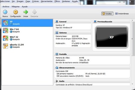 Preparación de un equipo para su virtualización